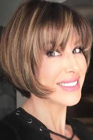 Super shiny and with a silver head, this hairstyle is something that women can wear this haircut is simple but what makes it great is the flattering style that lends itself to mature women with thick hair. Short Haircuts For Women Over 50 That Take Years Off Glaminati Com