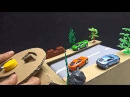 Racing Game Diy How To Make Race Car Track Game From Cardboard Youtube Car Games For Kids Cardboard Car Diy Games