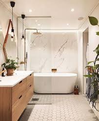 Kitchens and baths by design. Credit Karinada Bathroom Goals Architecture And Home Decor Bedroom Bathroom Kitchen Bathroom Design Modern Master Bathroom Bathroom Remodel Pictures