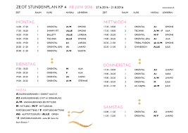 stundenplan stundenplan tanzschule planer