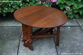 Airy global texture and serving space for a sofa or sectional. A Rupert Griffiths Solid Oak Side Table Harris Gateleg Coffee Table Former Glory Antiques