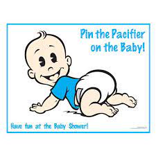 Pin The Pacifier On The Baby Game
