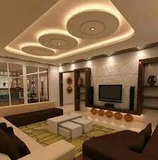 There are a lot of ways to use these wooden elements for a decorative ceiling design. 10 Simple Modern Round Ceiling Designs With Pictures