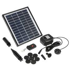 Pompe solaire, liumy 1,2w pompe à eau solaire avec 4 buses différent, fontaine flottante pour jardin bassin fontaines d'etang, 180 l/h. Beste Pompe Bassin Solaire Castorama Ideen