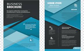 A brochure is a small booklet or pamphlet used to inform people about the new products, which a company or an organization has. Business Brochure Sample Flyer Pamphlet Template Blue Dream Leaflets Blue Happy Birthday Vector Images Png Pngegg