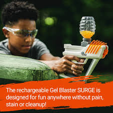 Fresh from a successful kickstarter campaign, the surge is about to take over the holidays. Amazon Com Gel Blaster Surge Toy Blaster Shoots Eco Friendly Water Gellets The Next Evolution In Backyard Fun And Outdoor Games For Boys And Girls Ages 12 Toys Games