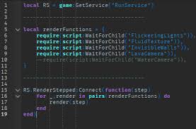 Find scripts for games you enjoy playing! Renderstepped Wait Roblox