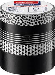 Wo kann man washi tape kaufen? Profissimo Washi Tape Schwarz Weiss 4 St Dauerhaft Gunstig Online Kaufen Dm De