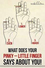 That uncomfortable tingling, numbness, and pain in the little finger, ring finger, and elbow are the symptoms we're. What Does Your Pinky Finger Say About You Palm Reading Charts Emotion Psychology Mind Reading Tricks