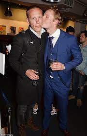 Sibling Love Jack Plants A Wet One On His Older Brother At The After Party For The New Show Laurence Fox Freddie Fox Fox Movies
