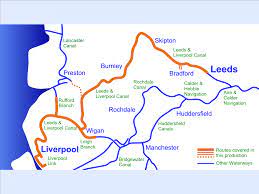 Leeds liverpool canal + join group. Leeds Liverpool Canal Cruising Map For Download Waterway Routes