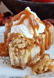 Caramel Apple Crisp Cheesecake Cakescottage Recipe Caramel Apple Crisp Desserts Caramel Apple Crisp Cheesecake