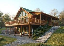 A frame house plans with walkout basement. Custom Log Home Floor Plans Katahdin Log Homes