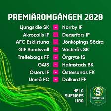 Aik degerfors djurgaarden elfsborg haecken halmstads bk hammarby ifk gothenburg ifk norrkoeping kalmar ff malmoe ff mjaellby oerebro oestersunds fk sirius varbergs bois fc. Degerfors If Sa Har Ser Premiaren Ut 2020 Se Ovriga Facebook