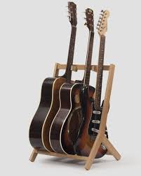 Wooden Multi Guitar Stand Oak More Guitarstand Wood Guitar Stand Guitar Stands Wooden Guitar Stand