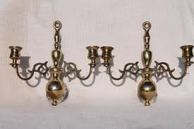 Go for atmospheric accent lighting with candle wall sconces for the dining room, entryway, or living room. Vintage Solid Brass Wall Sconces Candle Sconce Pair Made In England