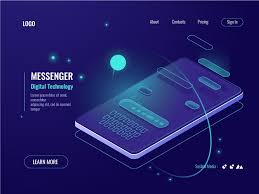 Messenger Concept Isometric Design Technology Design Motion Graphics Design