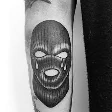 Small ski mask simple goon gangster smoking minimalist tattoo design. 30 Ski Mask Tattoo Designs For Men Masked Ink Ideas