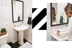 Although for some woman that could be the only space in their homes where they or their guests may spend time alone and fresh themselves up. Black White Powder Room Primp