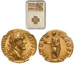 Antoninus Pius (138-161), Aureus, GOLD (6.93 g), Rome 155-156 AD. | Coins  la Galerie Numismatique