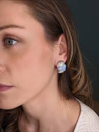 Andreoli Chalcedony and Diamond Earrings