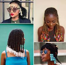 17 Stunning Modern Interpretations Of The Old School Bead Style Box Braids Hairstyles For Black Women Hair Styles Black Haircut Styles