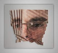 Aldo Tolino S Folded Photographs Transformed Into Geometric Sculptures Art Portraiture Photography Art Inspiration