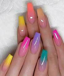 Mixed color ombre nails stiletto shaped ideas. Top 30 Beautiful Ombre Nail Design Ideas For 2021 Tattooed Martha