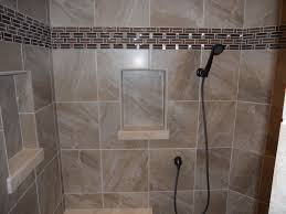 Beautiful Tile Shower With Shampoo Niches And Glass Tile Deco Band Shower Tile Beautiful Tile Dream Decor