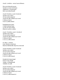 Toate versuri lyrics dreptul de autor este proprietarul acestui cântec. Versuri Cor