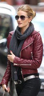 Oxblood Leather Jacket Burgundy Leather Jacket Fashion Style