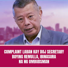 Tila wala ng makakapigil pa sa pagiging Ombusdman ni Sec. Boying Remulla  ngayong nabasura na ang complaints case laban sa kaniya.