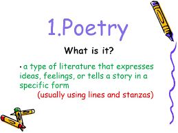 A literary guide for english students. Poetry Easy Intro Ppt Download
