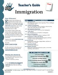 Immigration Free Lesson Plans Kids Discover Teacher Guides
