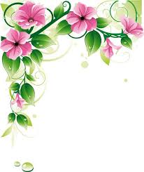Flower Border U0026amp Background Vector Free Vector Flower Border Clipart Flower Border Floral Border Design