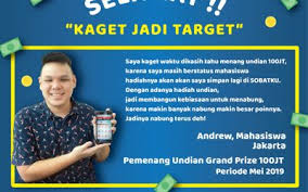 Sy mendapatkan sms pemenang undian, atas nama shopee jutawan. Cerita Pemenang Sobatku