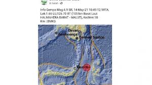 Gempa hari ini terjadi dimana. Info Gempa Terkini Bmkg Jumat 14 05 21 Siang Berikut Ini Magnitudo Dan Pusat Gempa Tribun Manado