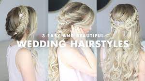 Shopping for wedding outfits is easy but when it comes to hairstyles for sister of the bride, the struggle is real. 3 Beautiful Wedding Hairstyles Youtube
