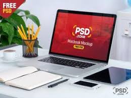 Macbook On Desk Mockup Psd Mockup Desk Macbook Mockup Free Mockup Design