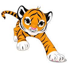 Tiger Clipart Free Large Images Baby Tiger Cartoon Tiger Animal Drawings