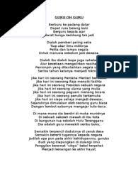 Putri norizah ibnor riza recorded this song in conjunction with the teachers day in 2005 at the age of 14. Guru Oh Guru