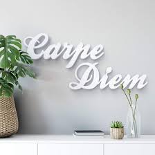 Lettere Decorative 3d Carpe Diem Dekobuchstaben Carpe Diem Moderne Dekoration