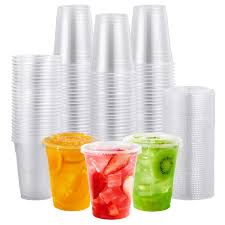 Slush / Party / Camping Clear Plastic Cups & Lids - 50 Units | Shop Today.  Get It Tomorrow! | Takealot.Com