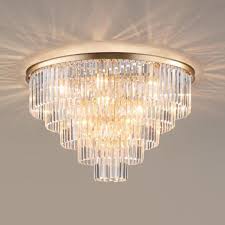 Manggic Modern Vintage Ceiling Light Crystal Flush Ceiling Mounted Light Bedroom Lights For Home Hotel Decoration Ceiling Lights Aliexpress