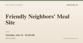 Friendly Neighbors' Meal Site