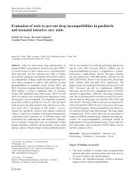 pdf evaluation of tools to prevent drug incompatibilities