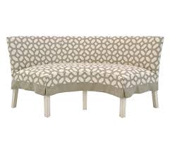 This luxurious circular banquet seat was created as part of a bespoke project for one of our prestigious clients. Half Circle Dining Bench