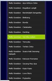 Maybe you would like to learn more about one of these? Kumpulan Lagu Melly Goeslaw Mp3 For Android Apk Download