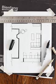 Each 1/4 square on the grid = one foot of your room size. How To Draw A Floor Plan A Beautiful Mess