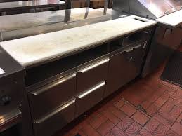 Constructed from heavy gauge stainless steel to withstand the rigors of continual operation. Quest Commercial Grade Stainless Steel Sandwich Prep Table Storage Fridge Model Sp 60 R Remote Com